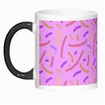 Confetti Background Pattern Pink Purple Yellow On Pink Background Morph Mugs Left