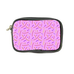 Confetti Background Pattern Pink Purple Yellow On Pink Background Coin Purse by Nexatart