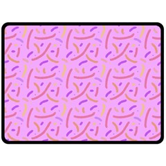 Confetti Background Pattern Pink Purple Yellow On Pink Background Fleece Blanket (large)  by Nexatart