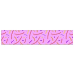 Confetti Background Pattern Pink Purple Yellow On Pink Background Flano Scarf (small) by Nexatart