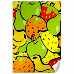 Digitally Created Funky Fruit Wallpaper Canvas 20  X 30   by Nexatart