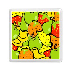 Digitally Created Funky Fruit Wallpaper Memory Card Reader (square)  by Nexatart