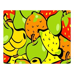 Digitally Created Funky Fruit Wallpaper Double Sided Flano Blanket (large)  by Nexatart