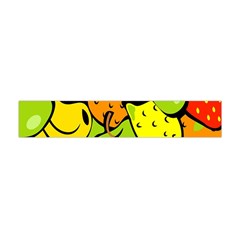 Digitally Created Funky Fruit Wallpaper Flano Scarf (mini) by Nexatart