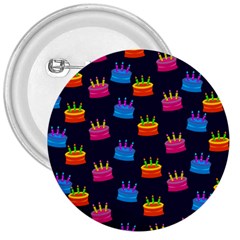 A Tilable Birthday Cake Party Background 3  Buttons by Nexatart