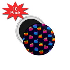 A Tilable Birthday Cake Party Background 1 75  Magnets (10 Pack)  by Nexatart