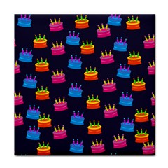 A Tilable Birthday Cake Party Background Face Towel by Nexatart