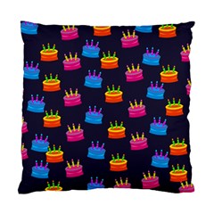 A Tilable Birthday Cake Party Background Standard Cushion Case (two Sides) by Nexatart