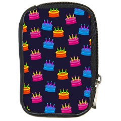 A Tilable Birthday Cake Party Background Compact Camera Cases by Nexatart