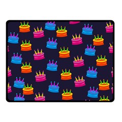 A Tilable Birthday Cake Party Background Double Sided Fleece Blanket (small)  by Nexatart