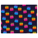 A Tilable Birthday Cake Party Background Double Sided Flano Blanket (Medium)  60 x50  Blanket Front