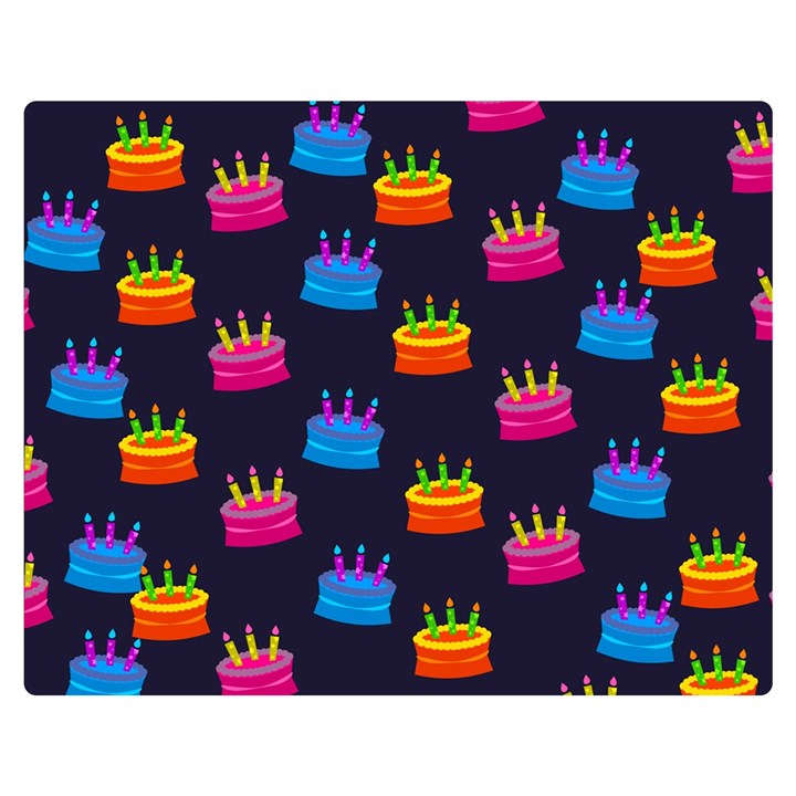 A Tilable Birthday Cake Party Background Double Sided Flano Blanket (Medium) 