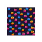 A Tilable Birthday Cake Party Background Satin Bandana Scarf Front