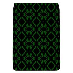 Green Black Pattern Abstract Flap Covers (l)  by Nexatart