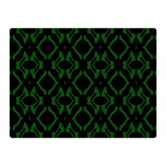 Green Black Pattern Abstract Double Sided Flano Blanket (mini)  by Nexatart