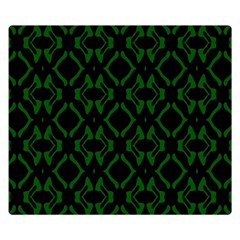 Green Black Pattern Abstract Double Sided Flano Blanket (small)  by Nexatart