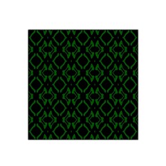 Green Black Pattern Abstract Satin Bandana Scarf by Nexatart