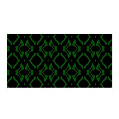 Green Black Pattern Abstract Satin Wrap by Nexatart