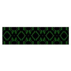 Green Black Pattern Abstract Satin Scarf (oblong) by Nexatart