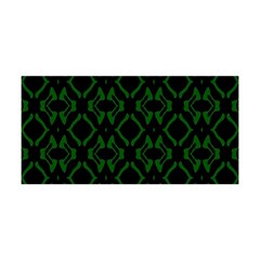 Green Black Pattern Abstract Yoga Headband by Nexatart