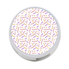 Confetti Background Pink Purple Yellow On White Background 4-port Usb Hub (one Side) by Nexatart