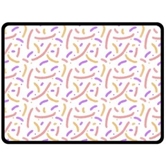 Confetti Background Pink Purple Yellow On White Background Fleece Blanket (large)  by Nexatart