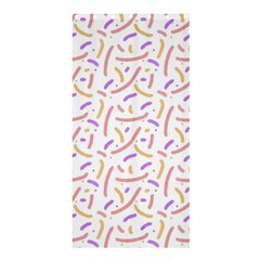 Confetti Background Pink Purple Yellow On White Background Shower Curtain 36  X 72  (stall)  by Nexatart