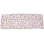 Confetti Background Pink Purple Yellow On White Background Body Pillow Case Dakimakura (Two Sides) Front