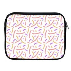 Confetti Background Pink Purple Yellow On White Background Apple Ipad 2/3/4 Zipper Cases by Nexatart