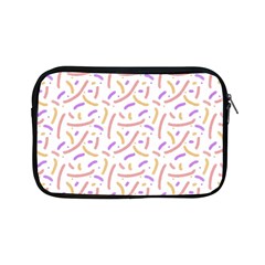 Confetti Background Pink Purple Yellow On White Background Apple Ipad Mini Zipper Cases by Nexatart