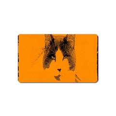 Cat Graphic Art Magnet (name Card) by Nexatart