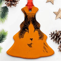 Cat Graphic Art Ornament (christmas Tree)  by Nexatart