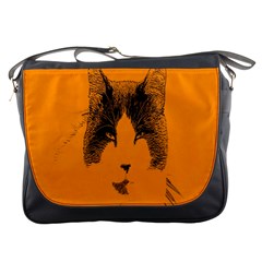 Cat Graphic Art Messenger Bags by Nexatart