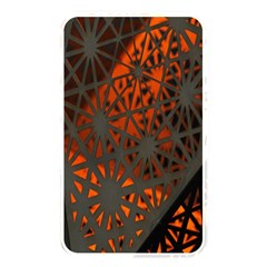 Abstract Lighted Wallpaper Of A Metal Starburst Grid With Orange Back Lighting Memory Card Reader by Nexatart