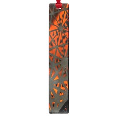 Abstract Lighted Wallpaper Of A Metal Starburst Grid With Orange Back Lighting Large Book Marks by Nexatart