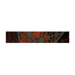 Abstract Lighted Wallpaper Of A Metal Starburst Grid With Orange Back Lighting Flano Scarf (mini) by Nexatart