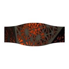 Abstract Lighted Wallpaper Of A Metal Starburst Grid With Orange Back Lighting Stretchable Headband by Nexatart