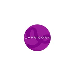 Zodiac Capricorn Purple 1  Mini Buttons by Mariart