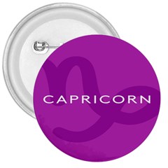 Zodiac Capricorn Purple 3  Buttons by Mariart