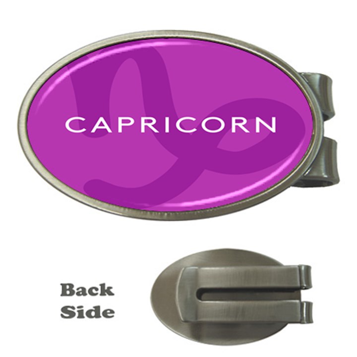 Zodiac Capricorn Purple Money Clips (Oval) 