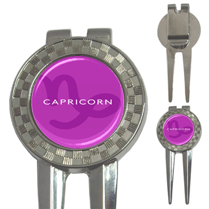 Zodiac Capricorn Purple 3-in-1 Golf Divots