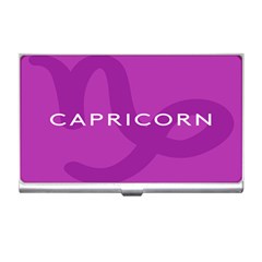 Zodiac Capricorn Purple Business Card Holders by Mariart