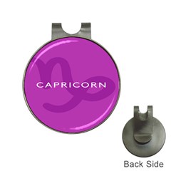 Zodiac Capricorn Purple Hat Clips With Golf Markers by Mariart