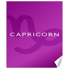 Zodiac Capricorn Purple Canvas 8  X 10  by Mariart