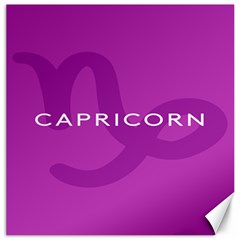 Zodiac Capricorn Purple Canvas 12  X 12   by Mariart