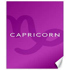 Zodiac Capricorn Purple Canvas 20  X 24   by Mariart