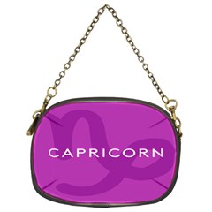 Zodiac Capricorn Purple Chain Purses (two Sides) 