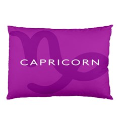 Zodiac Capricorn Purple Pillow Case by Mariart