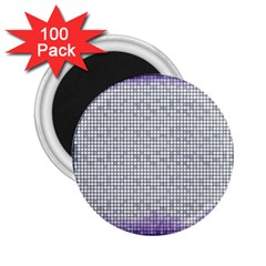 Purple Square Frame With Mosaic Pattern 2 25  Magnets (100 Pack)  by Nexatart