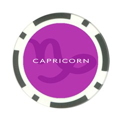 Zodiac Capricorn Purple Poker Chip Card Guard (10 Pack) by Mariart